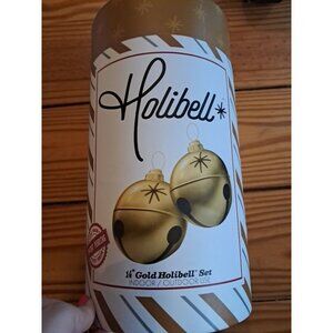 Holiball Holibell Inflatable Gold - 14" Holiday Bell Ornaments